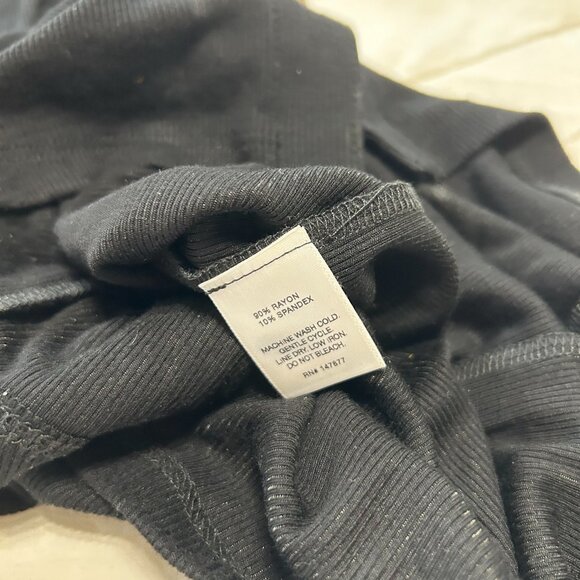 NWOT The Line by K Gemma Black Button-Front Off-Shoulder Midi Dress Size Small - Picture 9 of 9